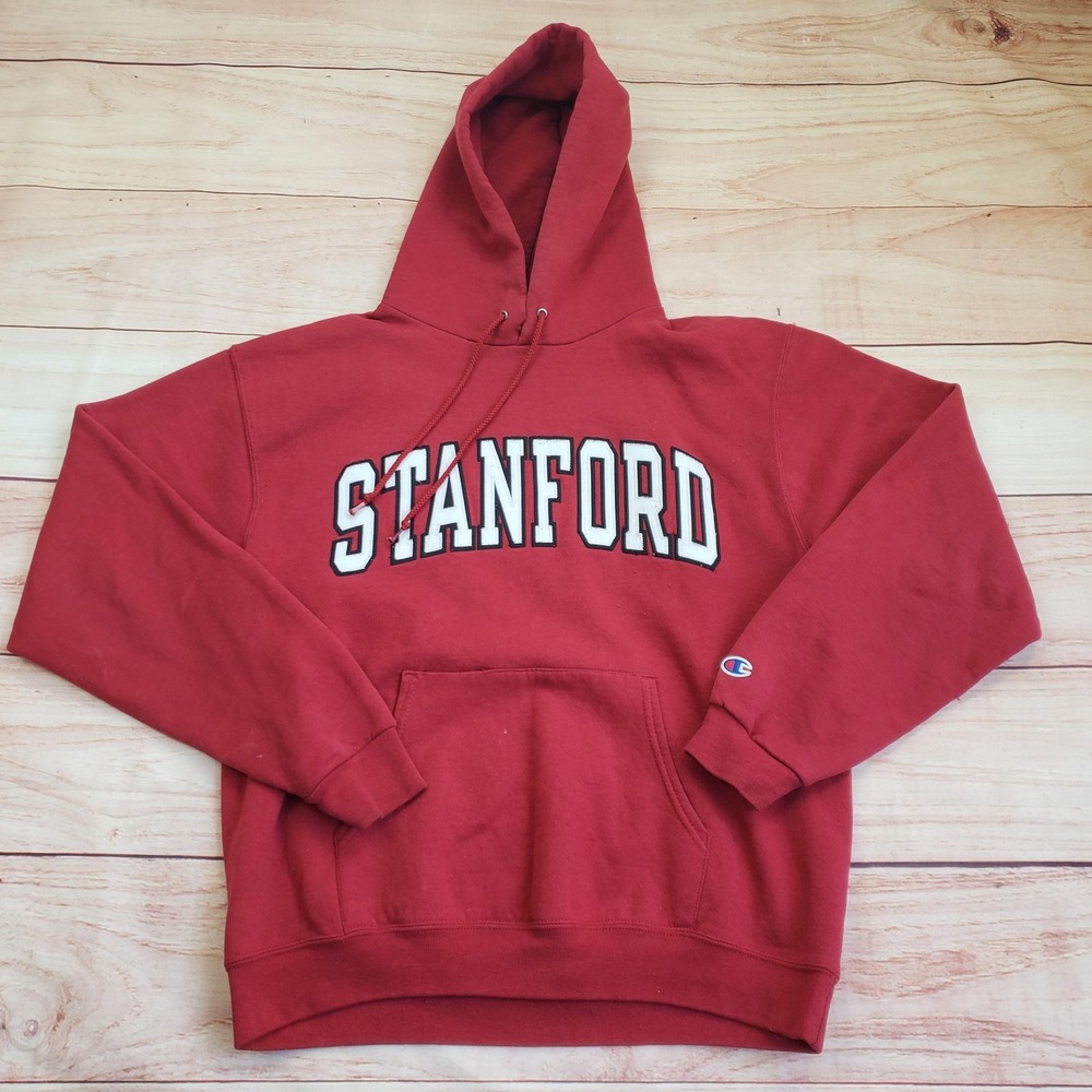 Stanford Cardinal‎ Hoodie Sweatshirt Mens M Red NCAA College Football Champion